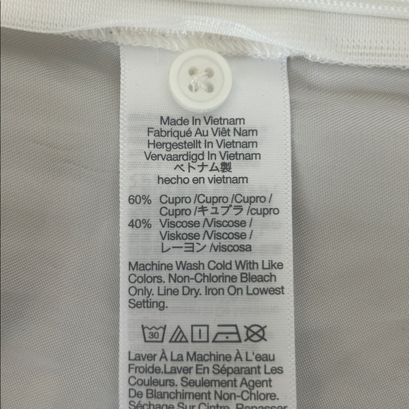 MADEWELL White blouse Brushed Ruched-Front Top Minimalist Lightweight Layering - Picture 10 of 10